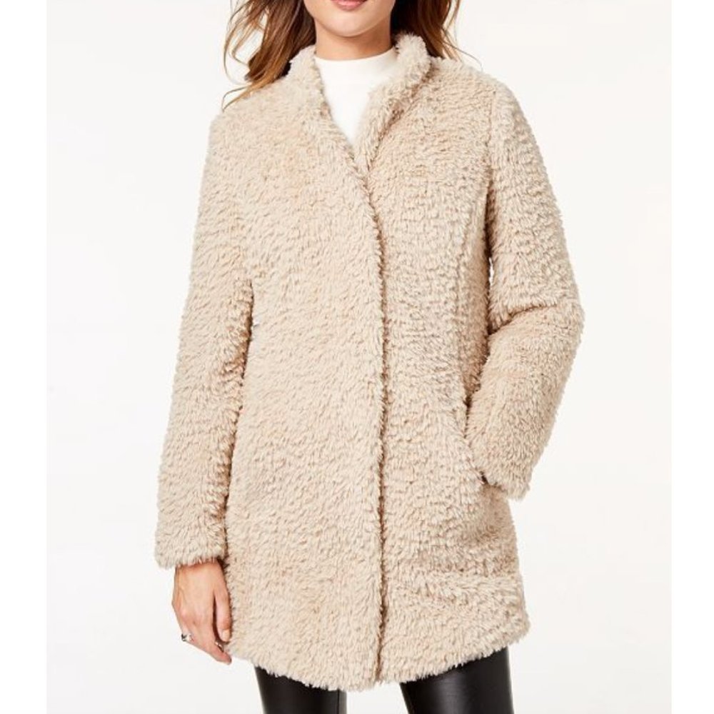 Kenneth Cole NY Faux Fur Teddy Jacket